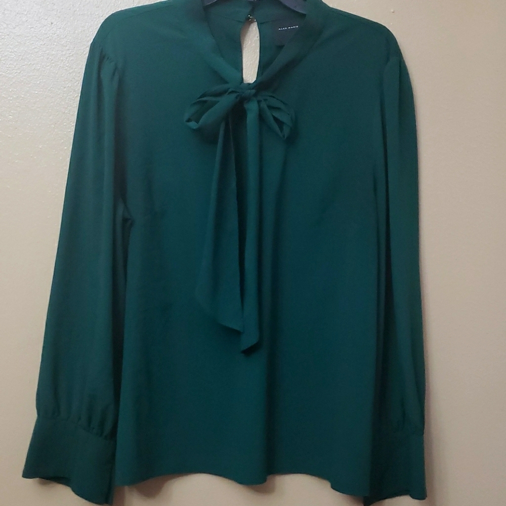 Alex Marie tie neck blouse